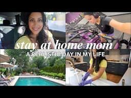 A REALISTIC Day in My Life as a Stay at Home Mom | weekly reset, errands, pool day