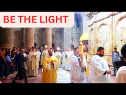 Church of Holy Sepulchre visit from Damascus Gate. A Candle loses nothing lighting another!