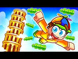 Making TRILLIONS in Roblox Climb and Jump Tower...