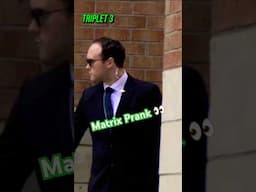 Identical Triplet Agent Smith Prank 💀 #comedy #thematrix