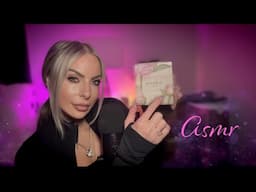 ASMR Clicky Whipsering With Natural ASMR Mouth Sounds XL Nail Tapping & Tracing Fancy CANDLE Haul