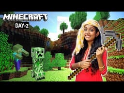 MINECRAFT DAY 2 - Started Mining For Build My First Survival House | Jeni Gaming 2.0