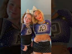 ElleCee and I are ready to WIN!!!! 🏆 #16kids #bigfamily #notenoughnelsons #cheerleading #cheerleader