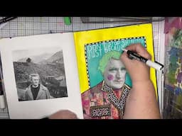 Art Journaling with Niamh: funky portraits