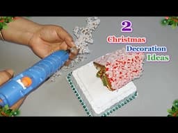 2 Economical Christmas Decoration idea from simple materials | DIY Budget Friendly craft idea🎄