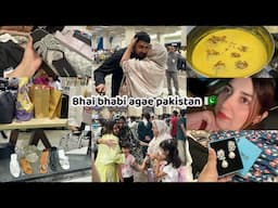 Finally Bhai bhabi agae Pakistan 🇵🇰😍 Me b aa gae mama ki trf rehny ❤️Bhabi k sath gae Eid shopping