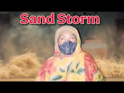 Sand Storm In My Village Village Family Vlog Routine| Evening Routine In Village | Aayatvlogs