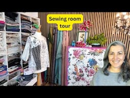 My sewing room tour, I am rearranging my sewing studio come along!