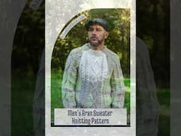 Men’s Aran Sweater Knitting Pattern