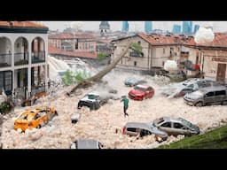 Spain Now! Flood and Hail Storm hit cars and homes in Valencia
