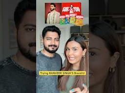 RANVEER SINGH ne launch kiye chips😍 #shorts #couple #food #review