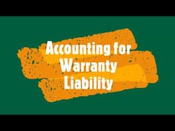 Warranty Liability Accounting