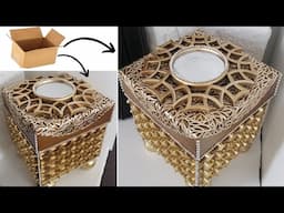 Turn Old Cardboard Boxes into Designer Storage Solutions! | Dollar Tree DIY