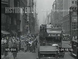 Traveling Down Fifth Avenue in New York City 1930