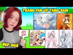 SAMMY BẤT NGỜ KHI CHẤM ĐIỂM TRANH FAN TẶNG VẼ SAMMY SIÊU ĐẸP