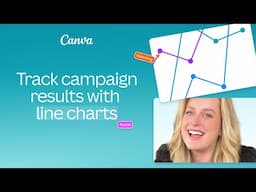 Track campaign results with line charts in Canva