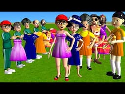 Scary Teacher 3D vs Squid Game Change Dresses Clothing Nice or Error 5 Times Challenge