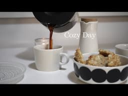 Cozy Day | Weekly Reset, Organizing the Entryway | Coffee and healthy cookies | slow nordic living