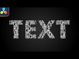 Looking to Level Up Your Text Animation? Try the Text Inside Text Effect in DaVinci Resolve 19