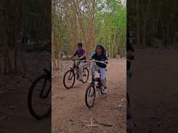 Happily cycling in the nature #Tenduleaf #panna #wildlifesafari #indiansafari
