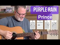 How to Play Purple Rain | Easy Acoustic Version for Beginners