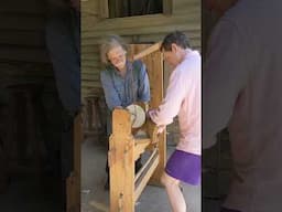 Bowl Turning on Roy Underhill's Pole Lathe #thewoodwrightsshop