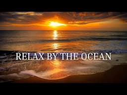 1 Hour Relaxing Beach Sunset | Stress Relief, Meditation & Relaxing Sounds | Peaceful  & Ocean Waves