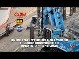 UNIVERSAL STUDIOS HOLLYWOOD HILLSIDE CONSTRUCTION UPDATE APRIL 15 2025