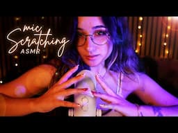 ASMR | SLOW & INTENSE Mic Scratching: With & Without Cover! 🤯 (+ black screen)