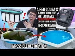 2025's Best Value Pool Cleaning Robot! - Aiper Scuba X1 Review & Test (Robot Only Pool Restoration)