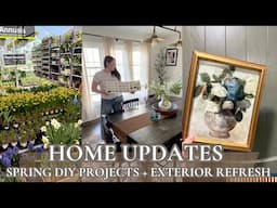 DIY HOME UPDATES ON A BUDGET/Paint Projects + FRONT PORCH REFRESH/AFFORDABLE  SPRING PROJECTS 2025