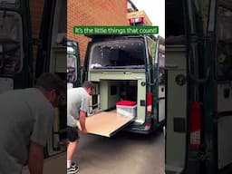 Self Built Camper Van Slide Out Drawer