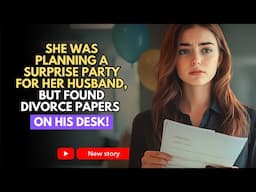 She Was Planning A Surprise Party For Her Husband, But Found Divorce Papers On His Desk!