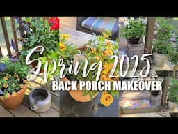 SPRING 2025 BACKPORCH MAKEOVER || SPRING PORCH DECORATING IDEAS || ROBIN LANE LOWE