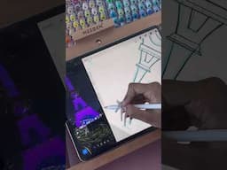 Creating a Coloring Page in my Coloring Book! ✍🏽🎨 #coloringbook #coloringbooks #rawsueshii