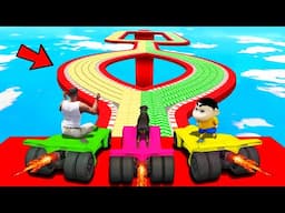 SHINCHAN AND FRANKLIN TRIED THE IMPOSSIBLE DUAL SPEED BOOSTER TRICK ROAD PARKOUR CHALLENGE GTA 5