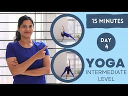 15 MIN FULL BODY YOGA for Beginners - No Equipment - Day 4 of 7 |