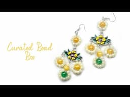 Unboxing the March 2025 Curated Bead Box + Whimsical Daisy Statement Earrings DIY Tutorial! ✿✨