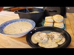 Grandma's SECRET Biscuit & Gravy Recipe -The Hillbilly Kitchen's Best-Ever Biscuits & Sausage Gravy