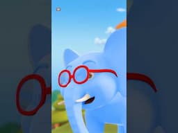 Ek Mota Hathi, एक मोटा हाथी #hindirhymes #viralanimals #shortsvideo #ytshorts #kidsshorts #funny