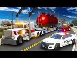 Hauling Big Oversize Loads in GTA 5 RP!