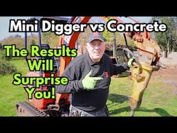 Mini Digger Takes on Concrete With Unbelievable Power