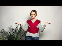 Front Carry Baby Using Kitoto Stretchy Wrap