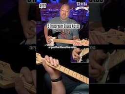 5 Important Notes For Blues Guitar