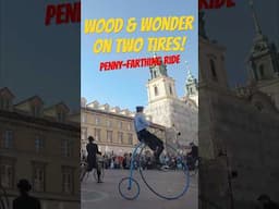 Penny-Farthing & Wooden Frames - Bike History in Motion! #shorts #bikelife