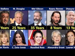 Shocking AGE Gaps : Hollywood Actors & Their Wives in 2025