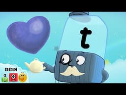 Alphablock T's Totally Tea-rrific Father's Day Party ☕🎉 | Reading for Kids | @officialalphablocks