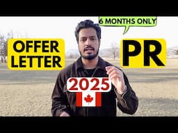 FASTEST Way to get PR IN 2025 🇨🇦| Apply PR with just Offer Letter | PR for 12th Pass in Canada FAST!
