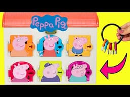 Peppa Pig Surprise Doors with Keys! Fun DIY Crafts and Toy Surprises for Kids