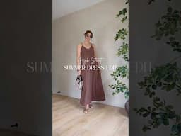 My Summer Dress Edit - High Street Edition. See all 14 dresses in the linked video. #summerfashion